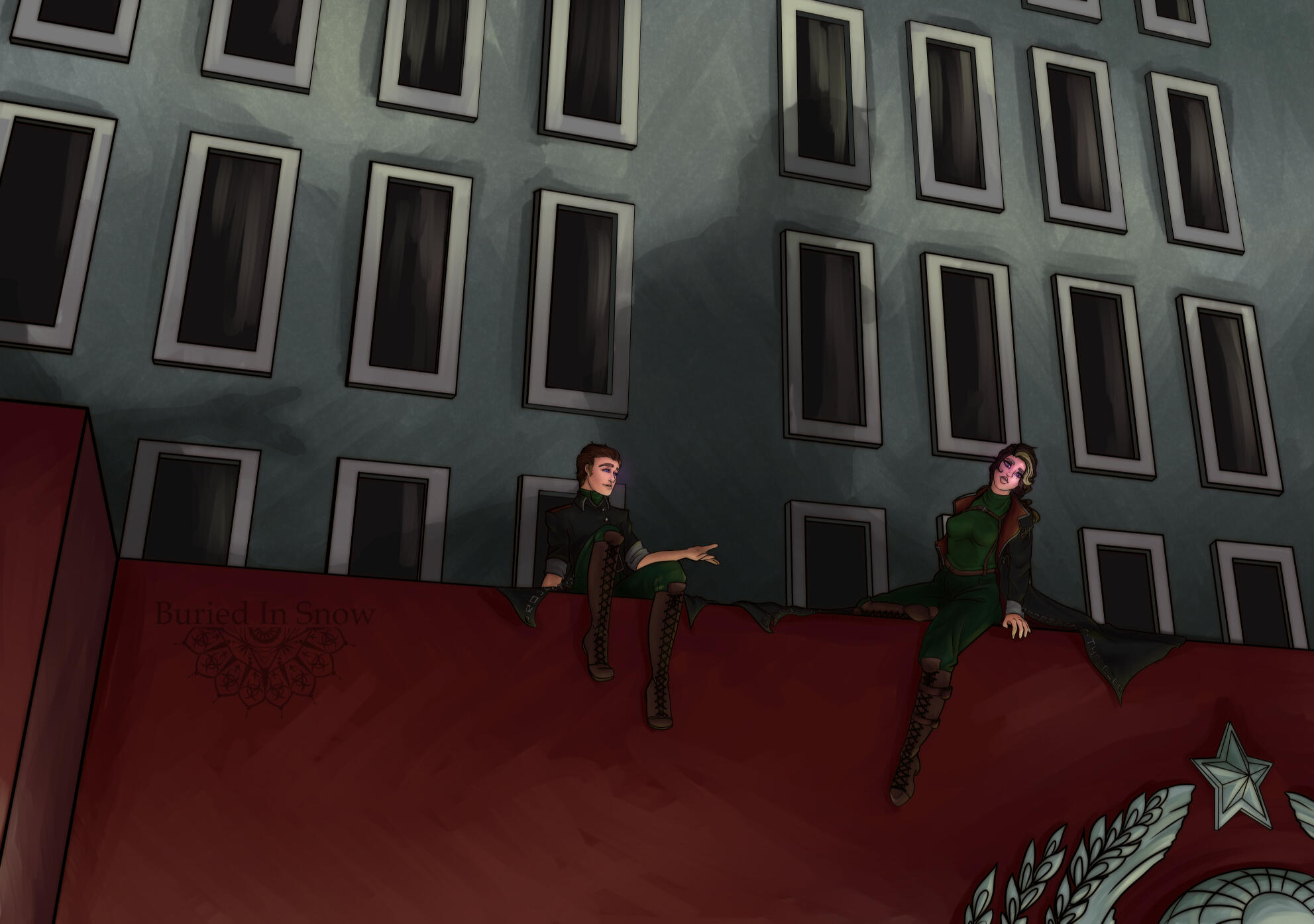 2 Characters Mid Detail + Dramatic lighting, Est | $310 AUD | $248 USD | €217 EURO | £186 GBP