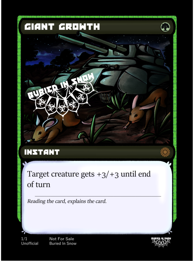 Alt Art card - Giant Growth