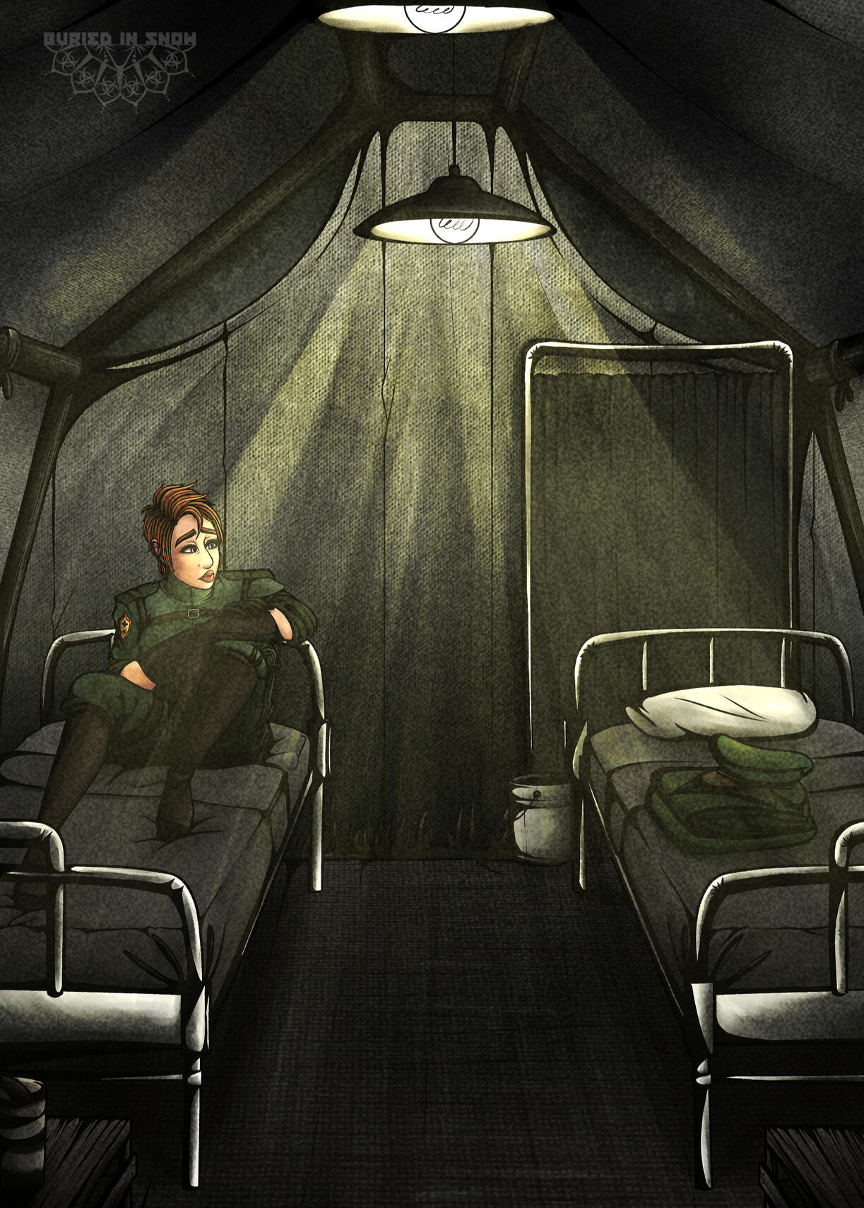 Illustration with heavier lineart