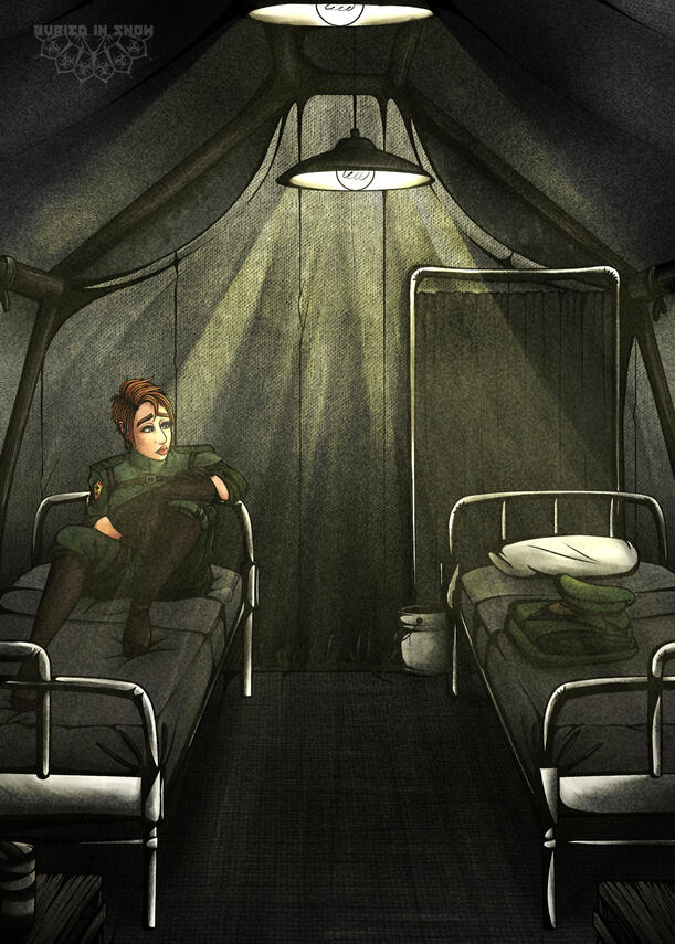 Illustration with heavier lineart